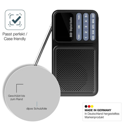 2x 9H Schutzfolie für Gallypek DAB Radio Panzerfol (6)