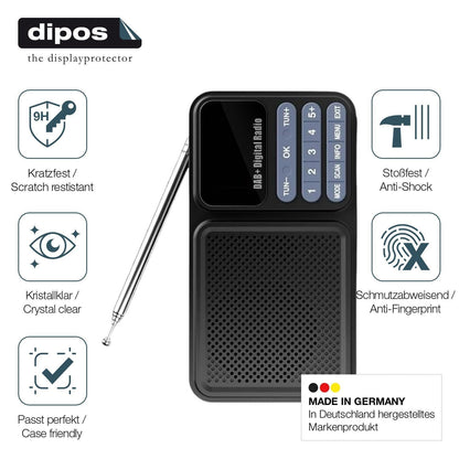 2x 9H Schutzfolie für Gallypek DAB Radio Panzerfol (7)