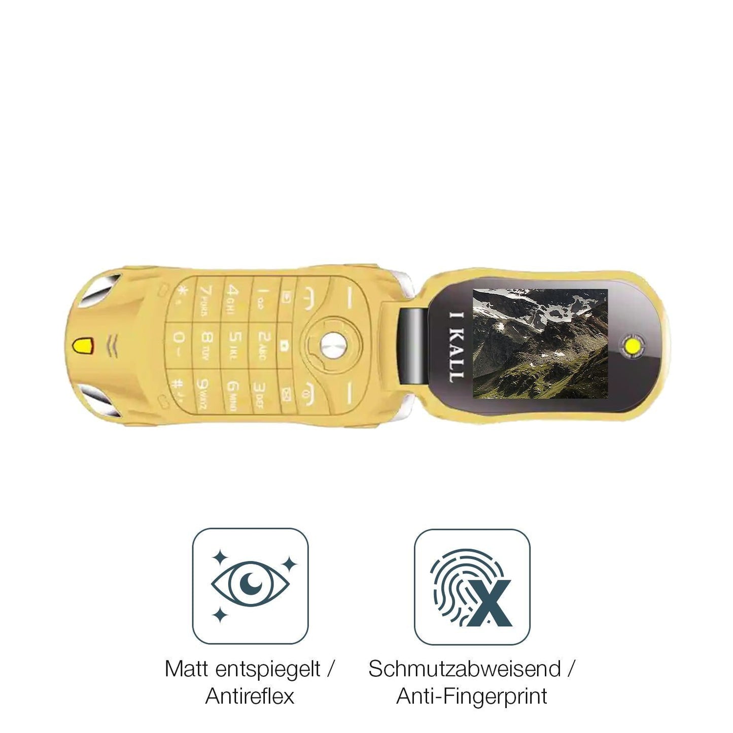 2x 9H Schutzfolie matt für I Kall K75 Car Panzerfo (5)