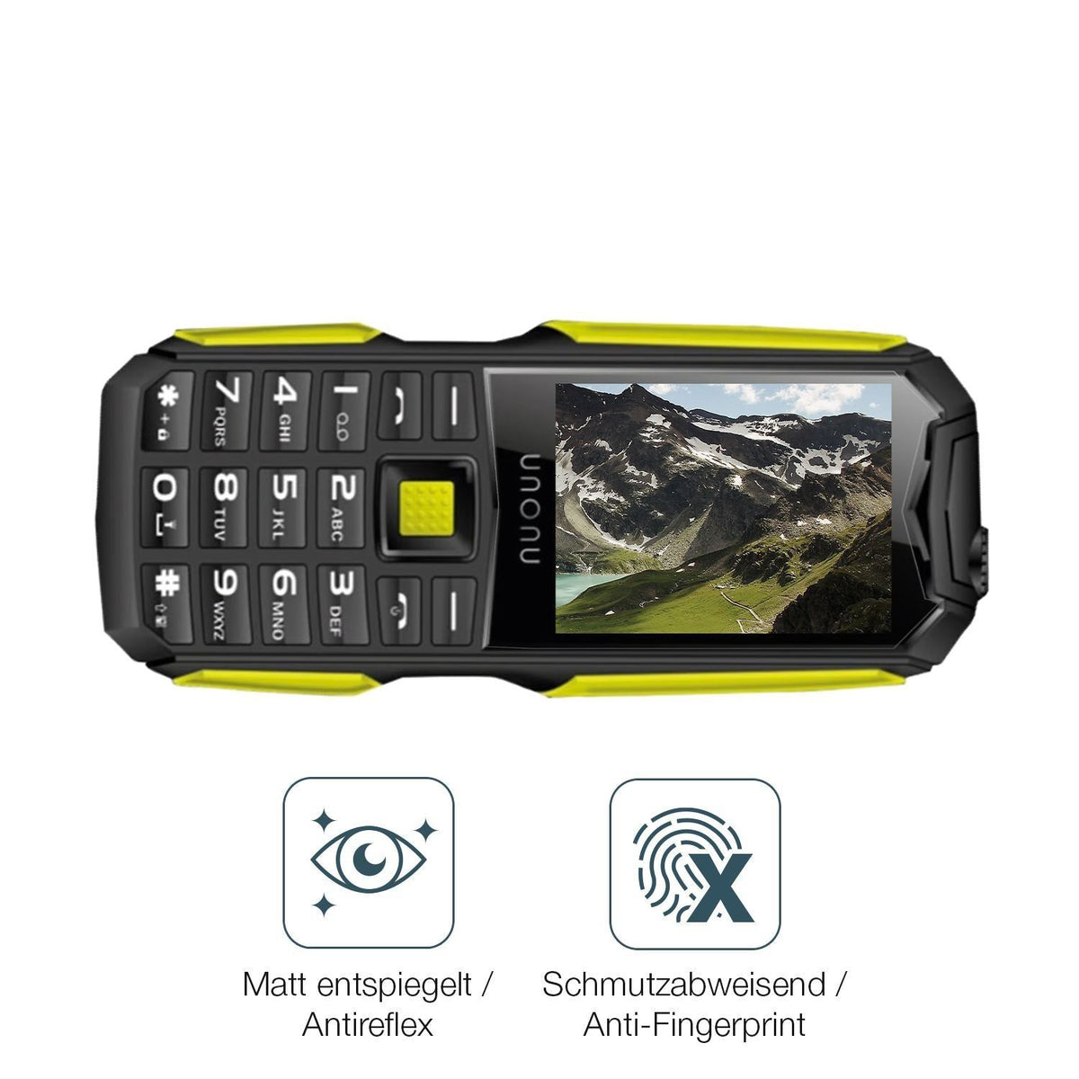 4x Schutzfolie matt für Unonu UR5L Display-Schutzf (4)