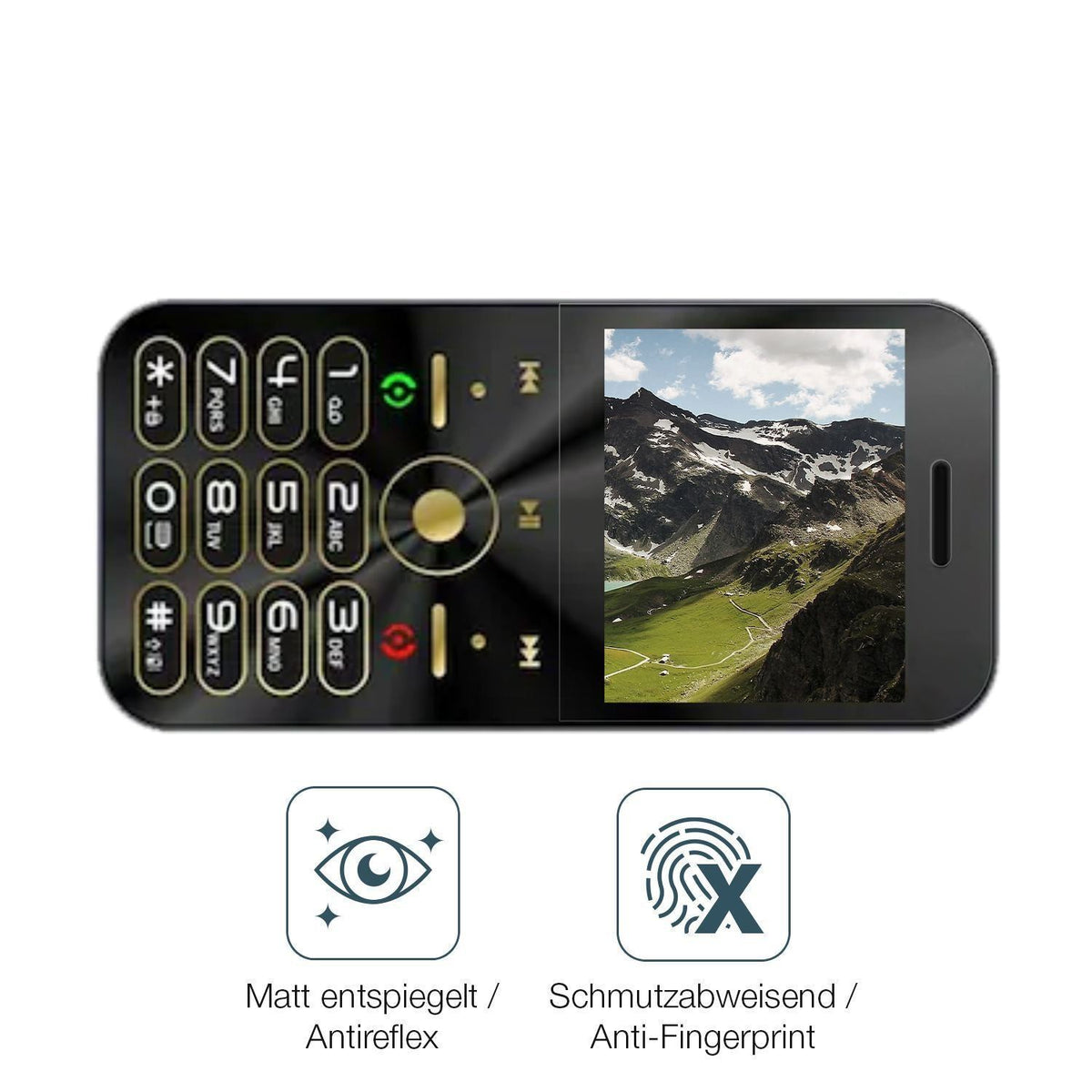 4x Schutzfolie matt für I Kall A2 Display-Schutzfo (4)