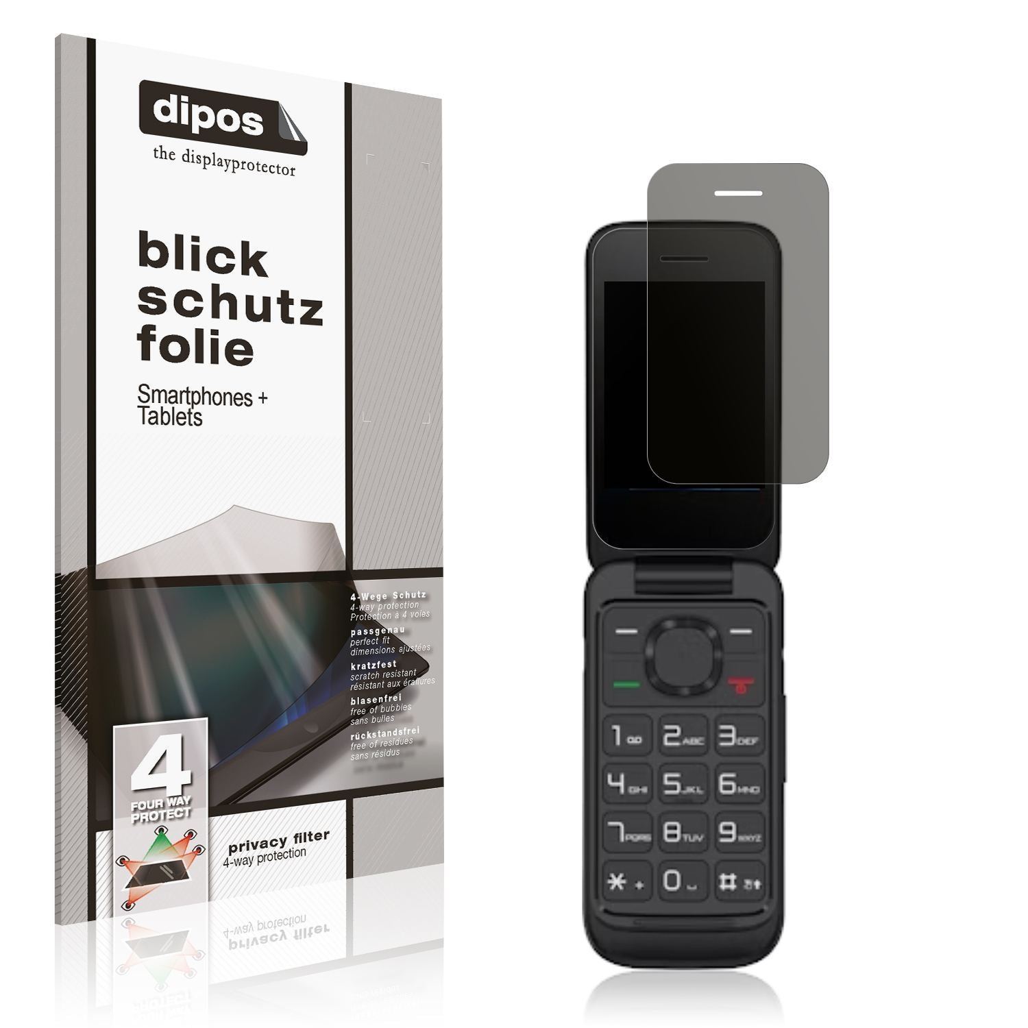 Blickschutzfolie für TCL OneTouch 5023 matt Schutz (1)