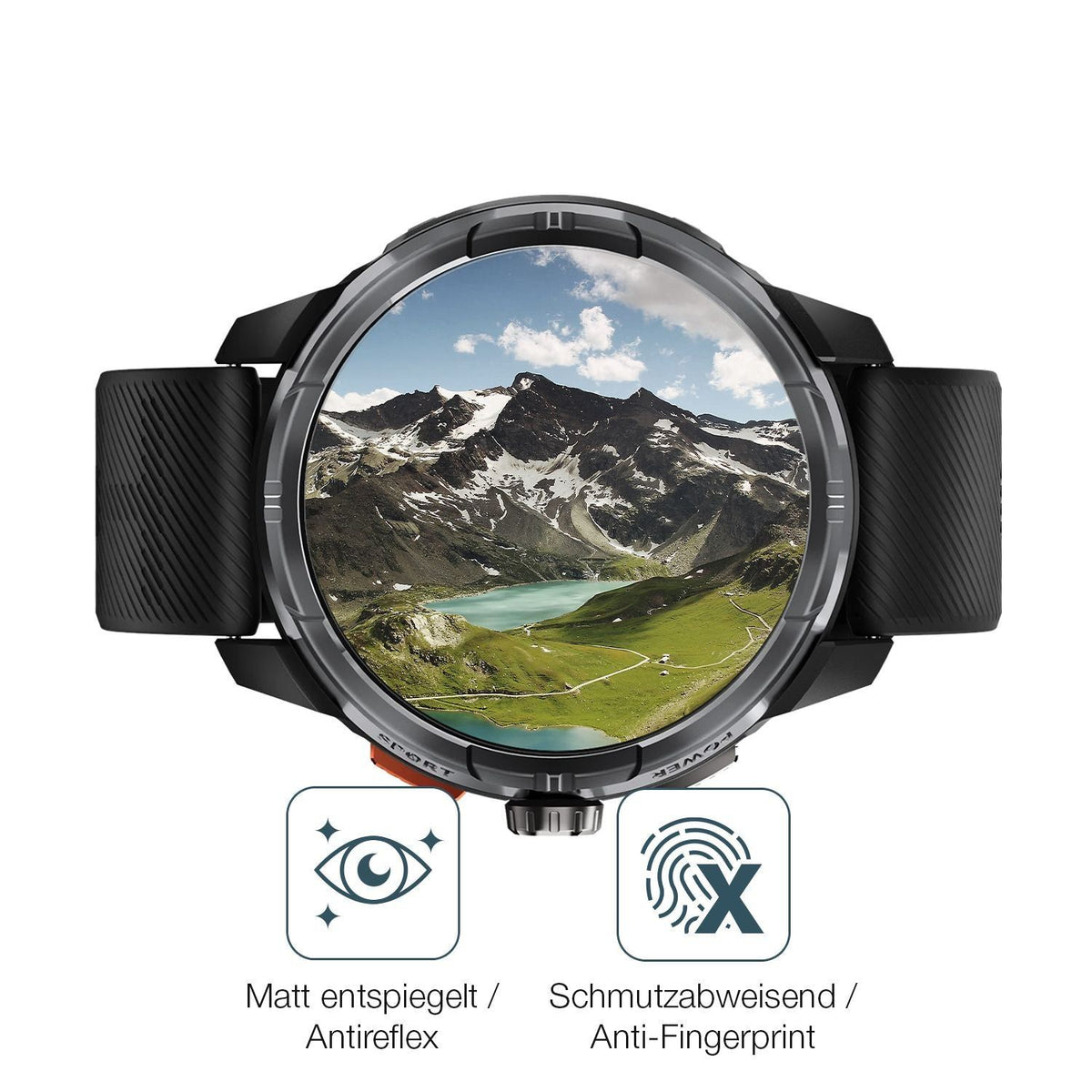 6x Schutzfolie matt für Haylou Solar Ultra Display (4)