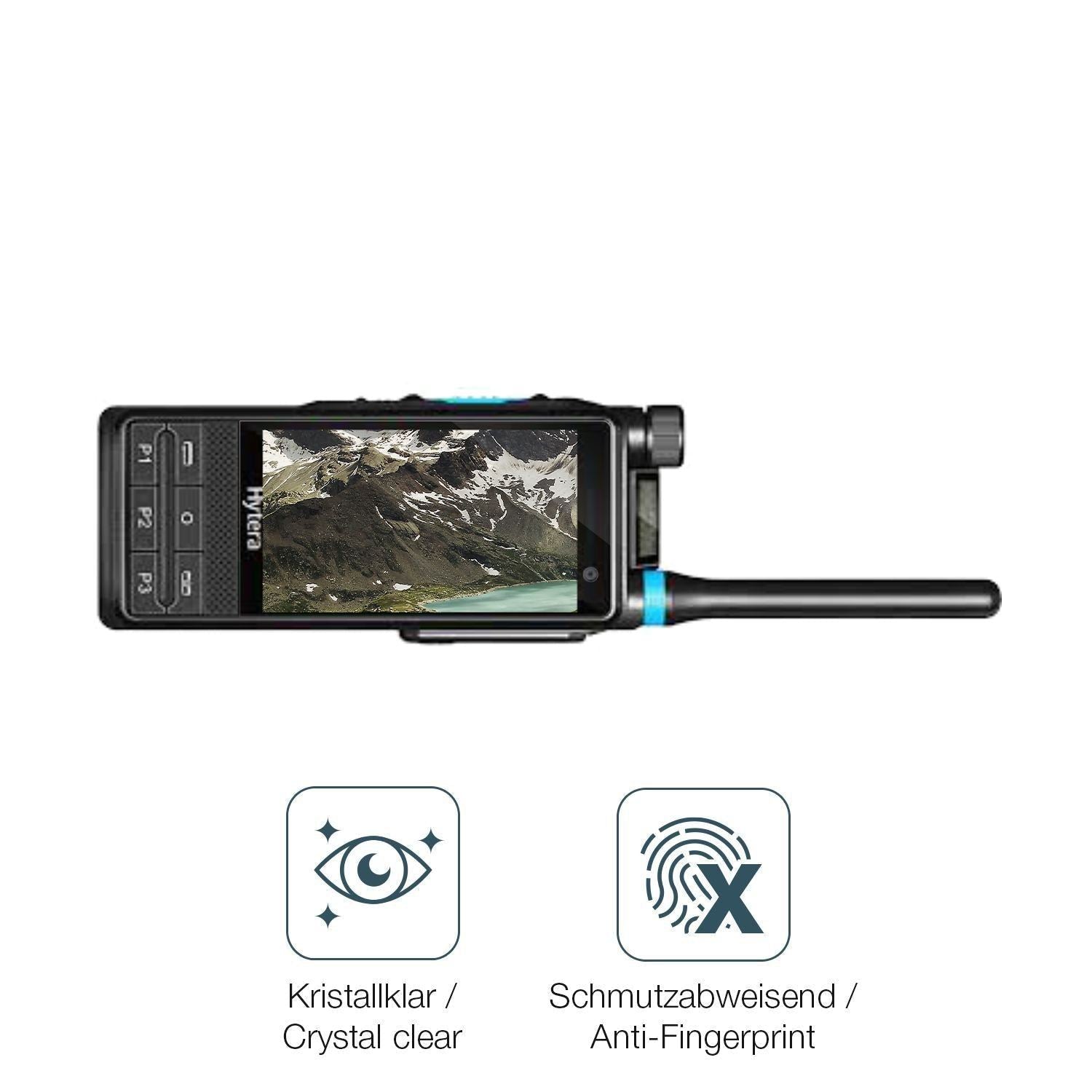 2x 9H Schutzfolie für Hytera PTC680 Panzerfolie (5)
