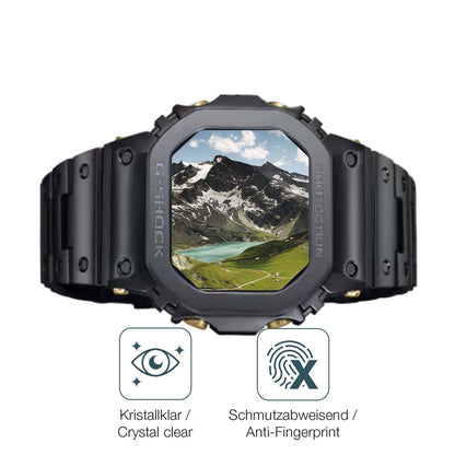 6x Schutzfolie klar für Casio W-216H-1AV Eckig Dis (4)