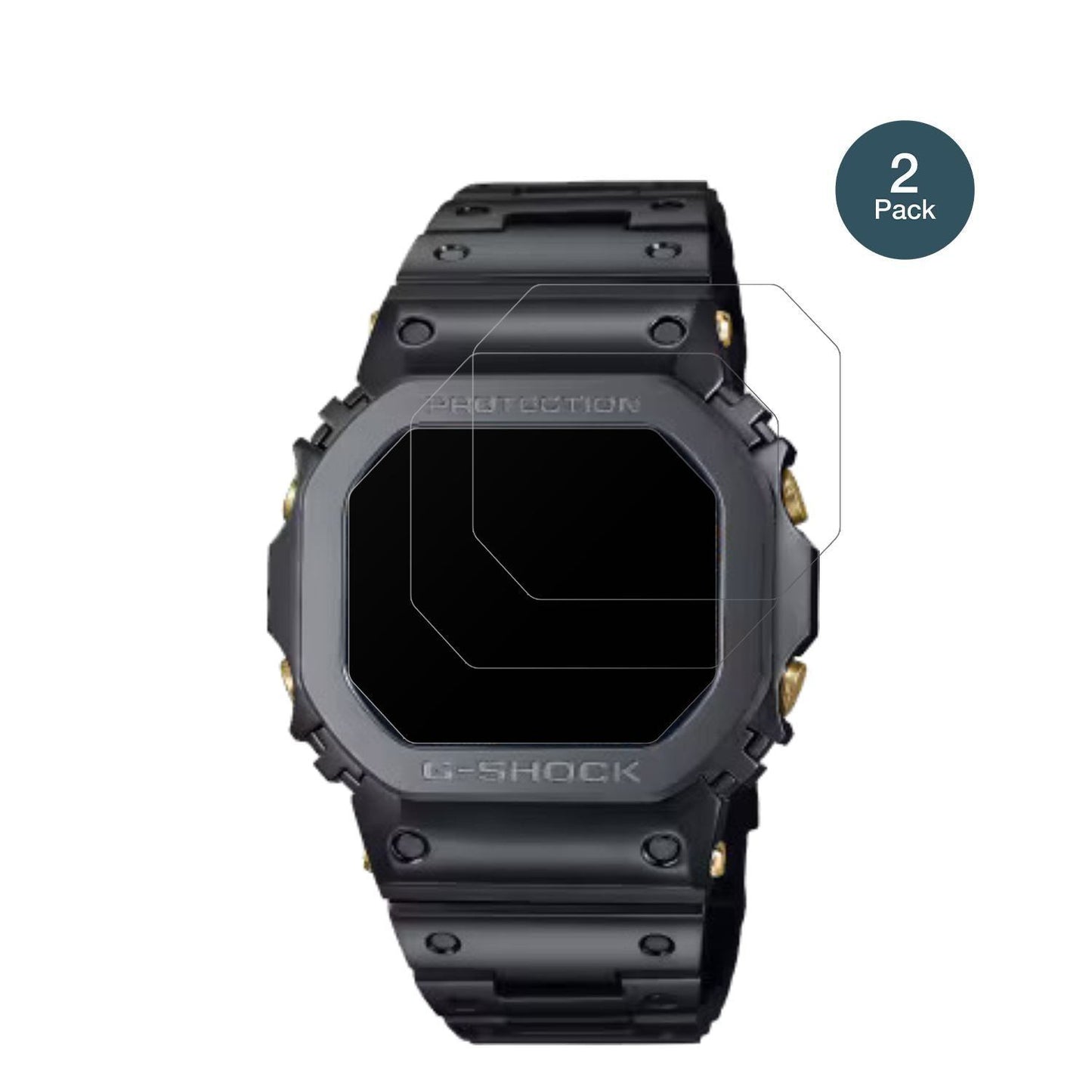 2x 9H Schutzfolie matt für Casio W-216H-1AV Eckig  (2)