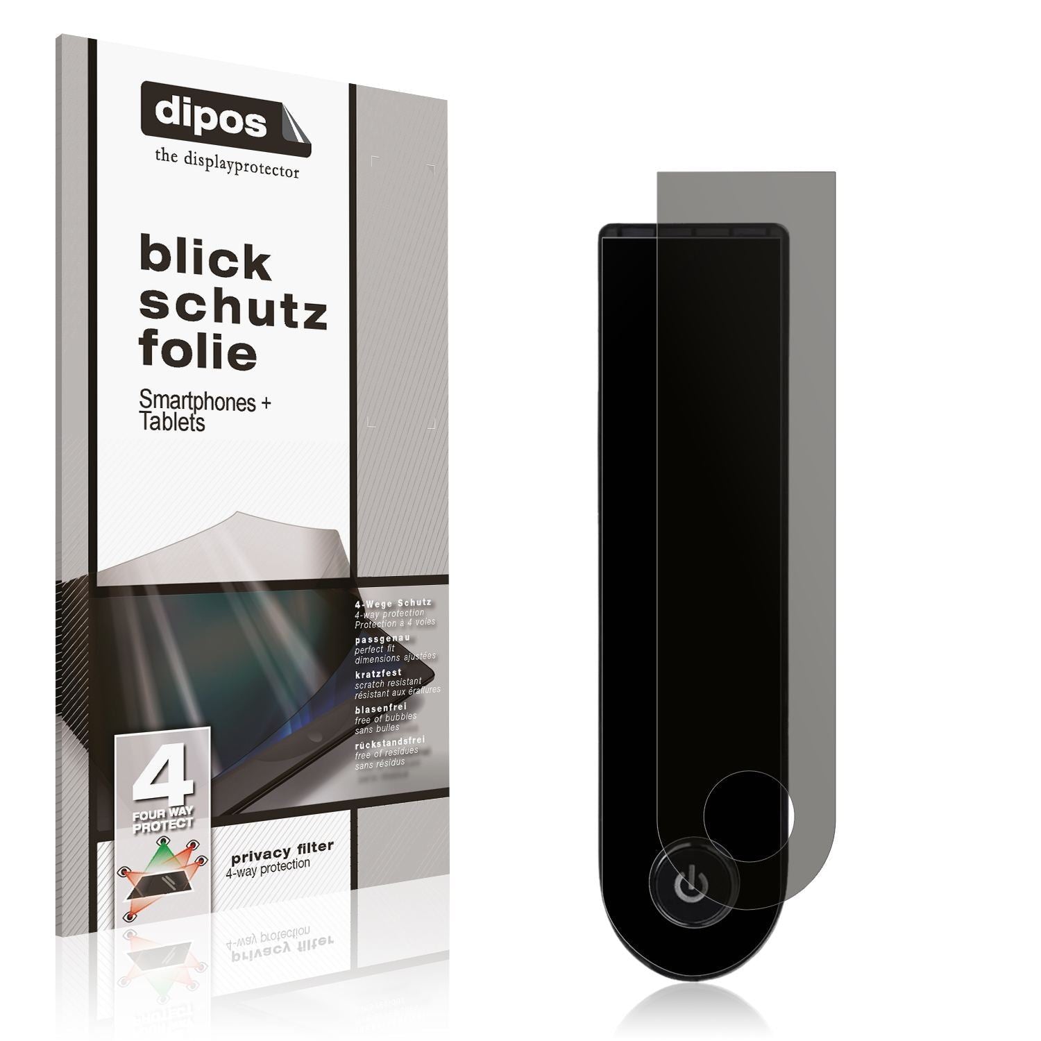 Blickschutzfolie für Xiaomi Scooter 5 Pro matt Sch (1)