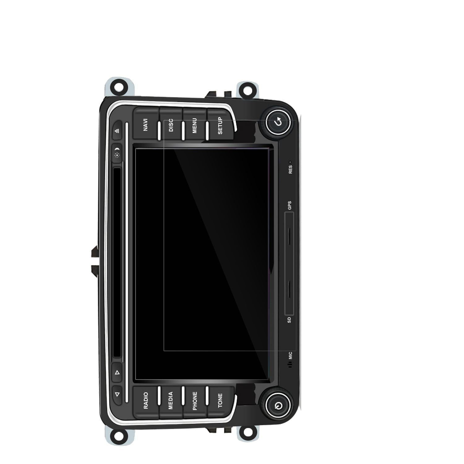 2x Schutzfolie klar für Junsun DE.ZQMT74D Display- (2)