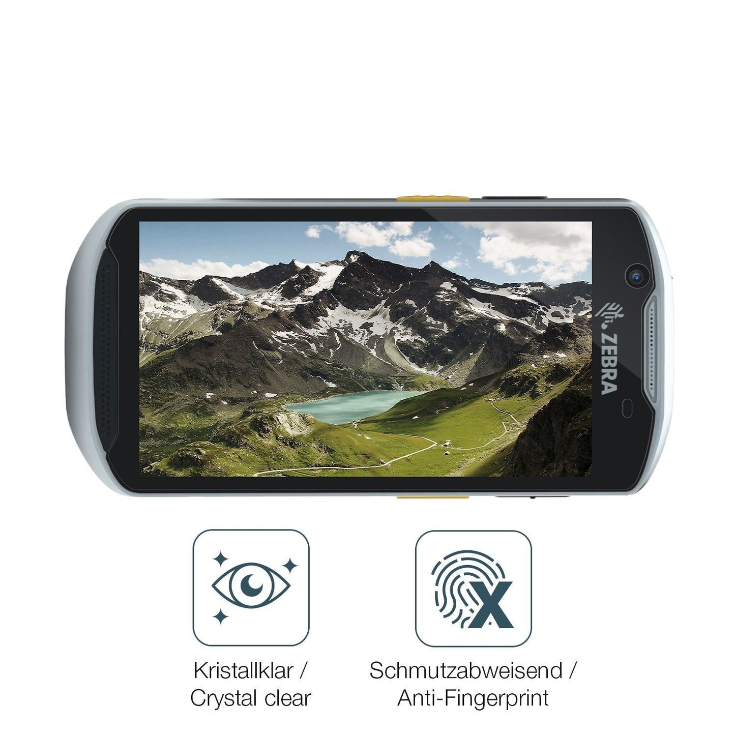 4x Schutzfolie klar für Zebra TC52x-HC Display-Sch (4)
