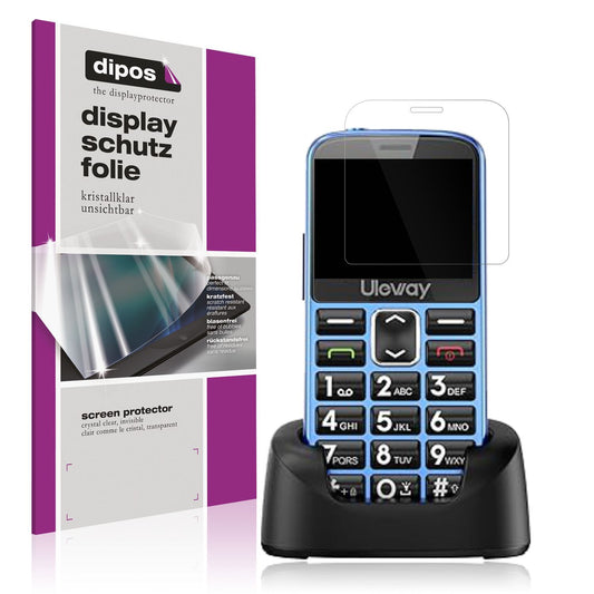 4x Schutzfolie klar für Uleway T185 Display-Schutz (1)