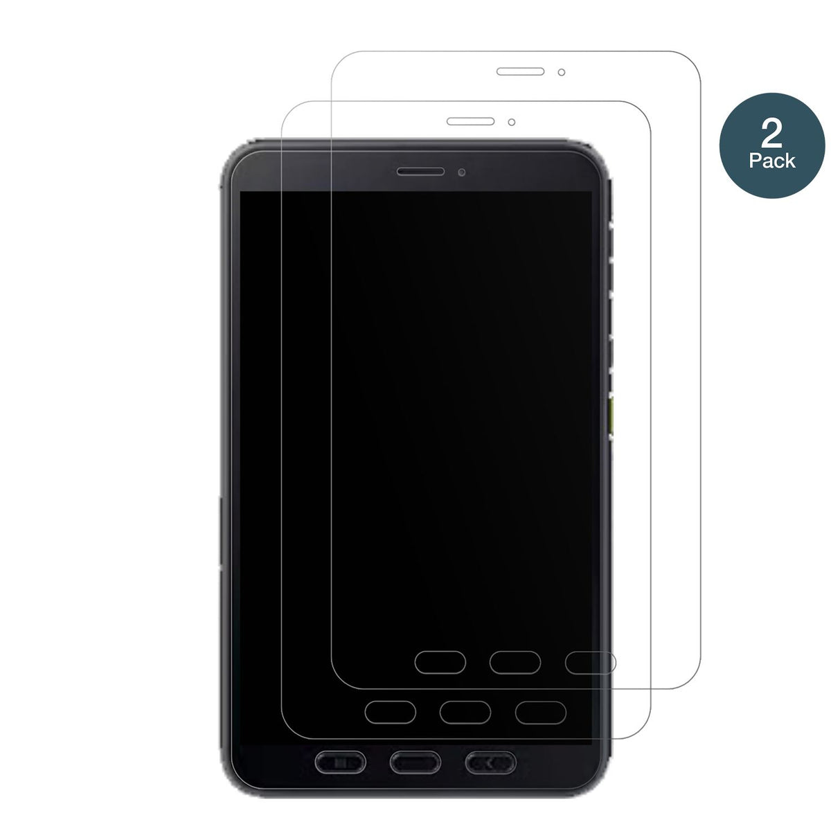 2x 9H Schutzfolie matt für Samsung Galaxy Tab Acti (2)