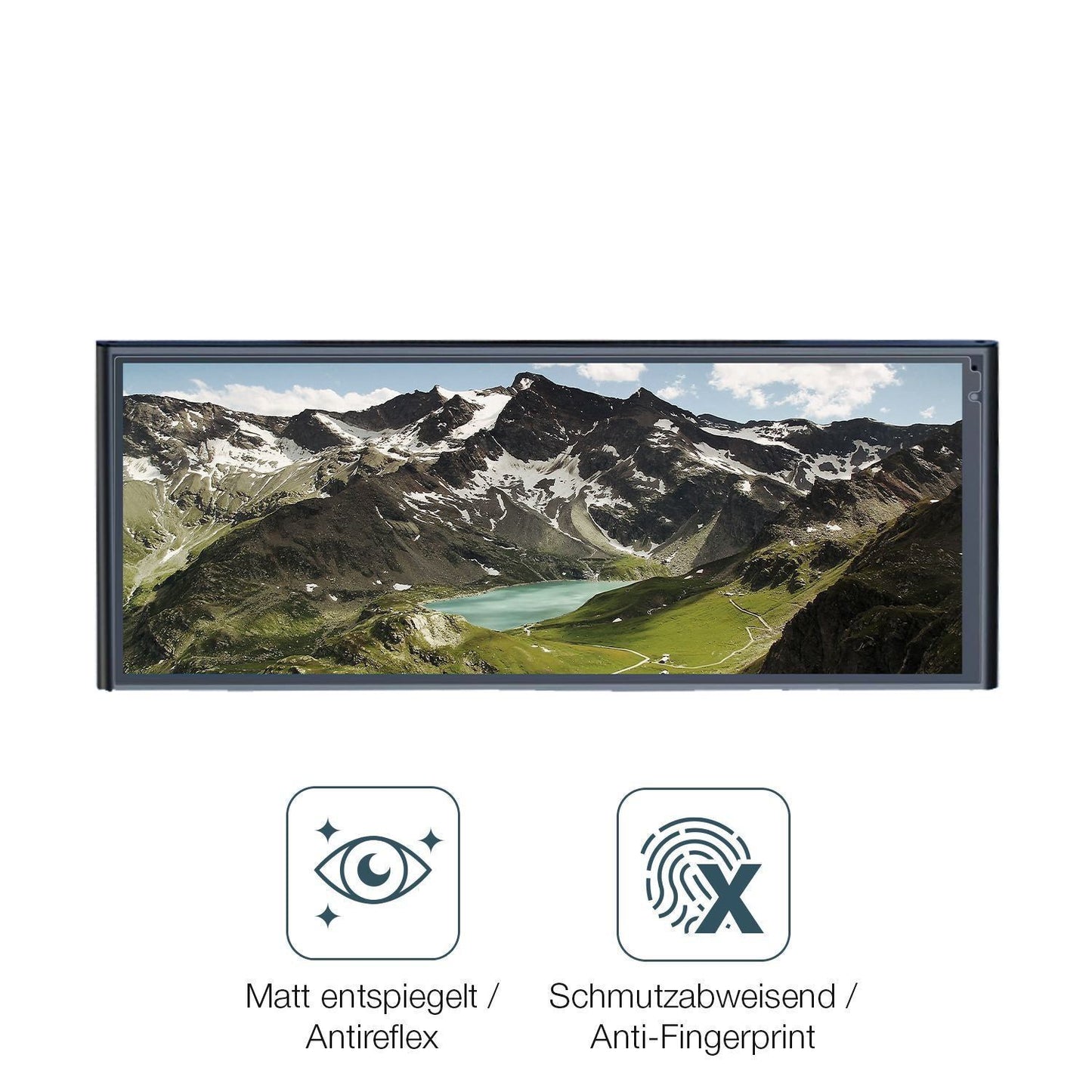 2x 9H Schutzfolie matt für Krunia RC06 9.26 Zoll D (5)