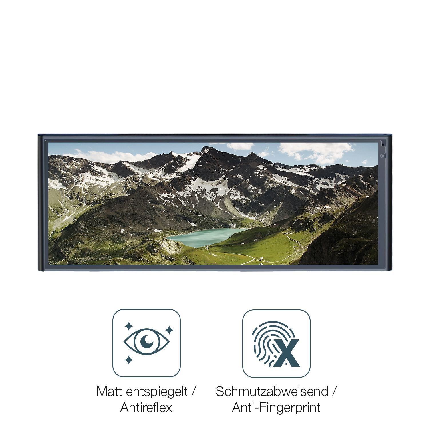 2x 9H Schutzfolie matt für Krunia RC06 9.26 Zoll D (5)
