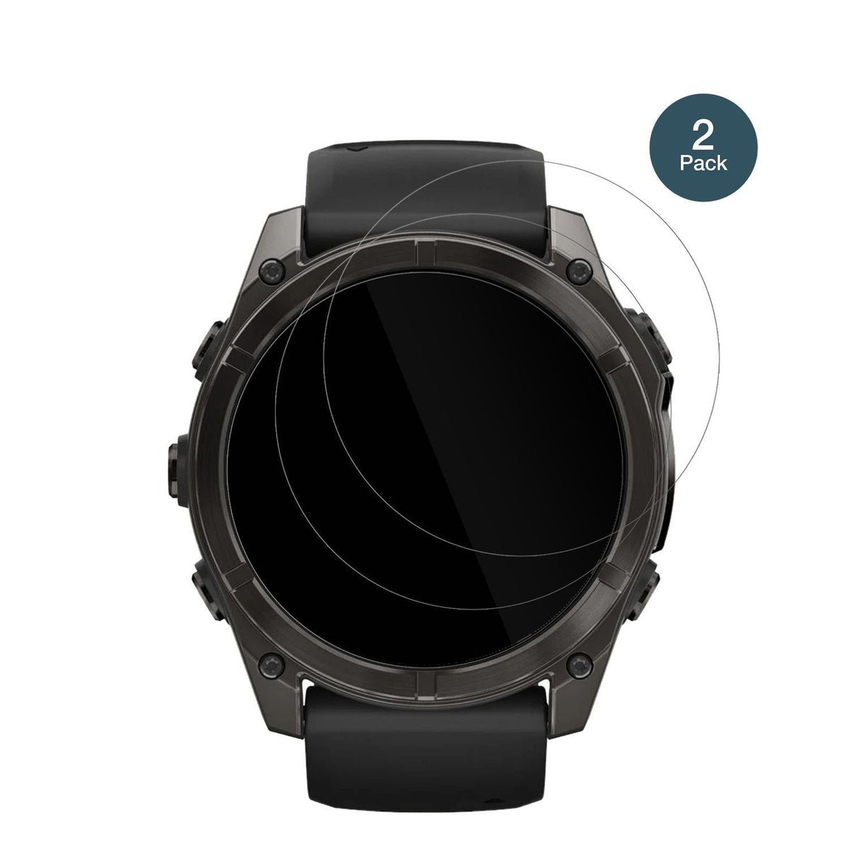 2x 9H Schutzfolie für Garmin Fenix 8 51mm Panzerfo (2)