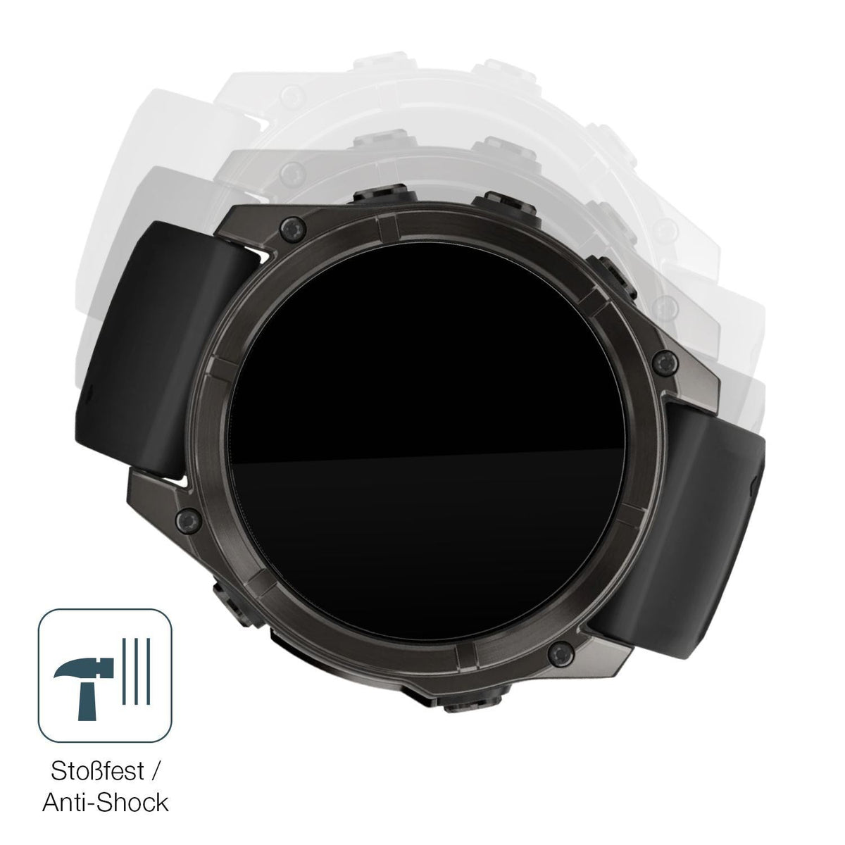 2x 9H Schutzfolie für Garmin Fenix 8 51mm Panzerfo (4)