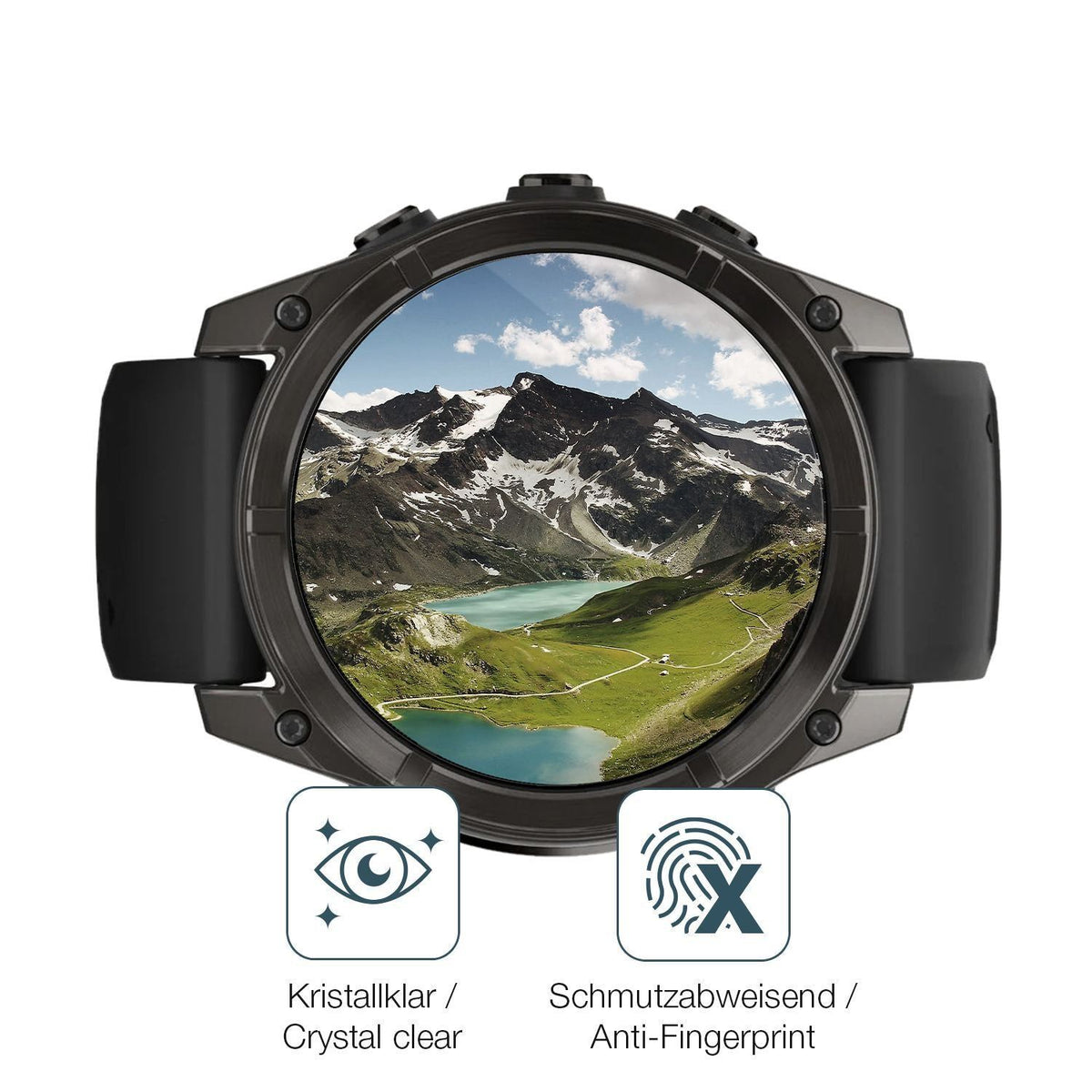 2x 9H Schutzfolie für Garmin Fenix 8 51mm Panzerfo (5)