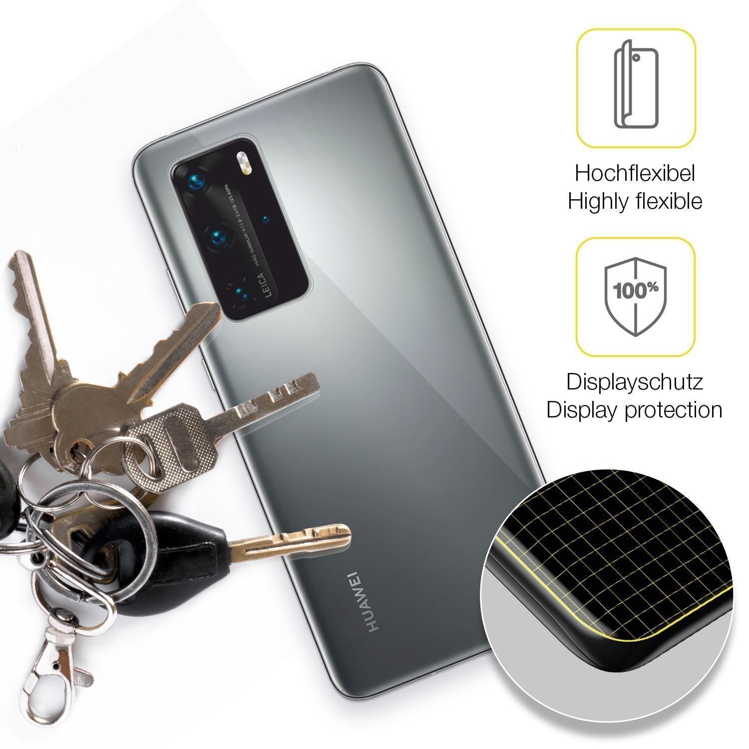 2x 3D Full Cover Schutzfolie für Huawei P40 Pro Rü (3)