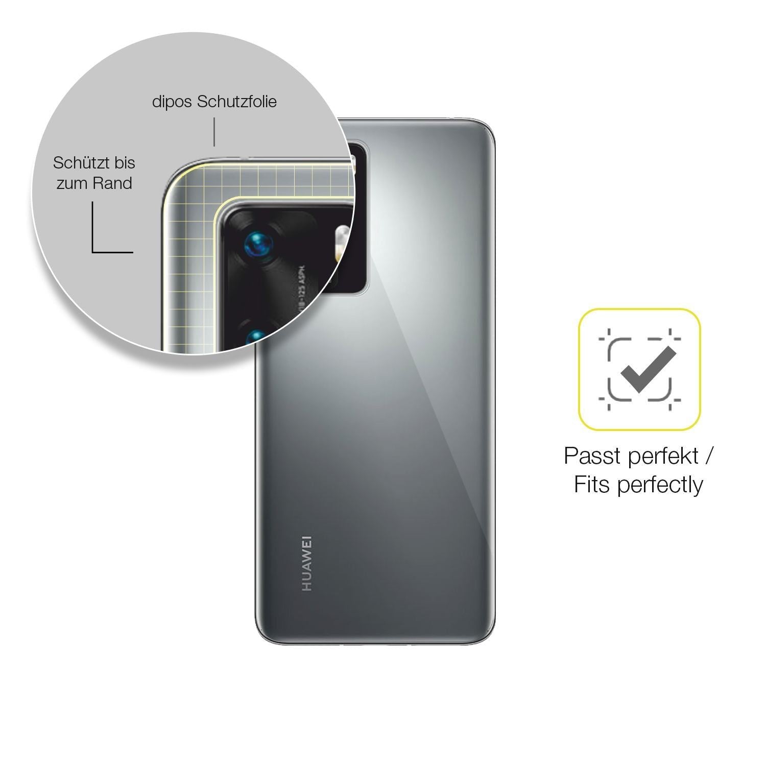 2x 3D Full Cover Schutzfolie für Huawei P40 Pro Rü (6)