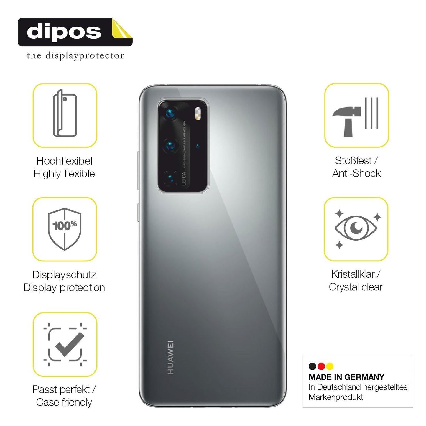 2x 3D Full Cover Schutzfolie für Huawei P40 Pro Rü (7)