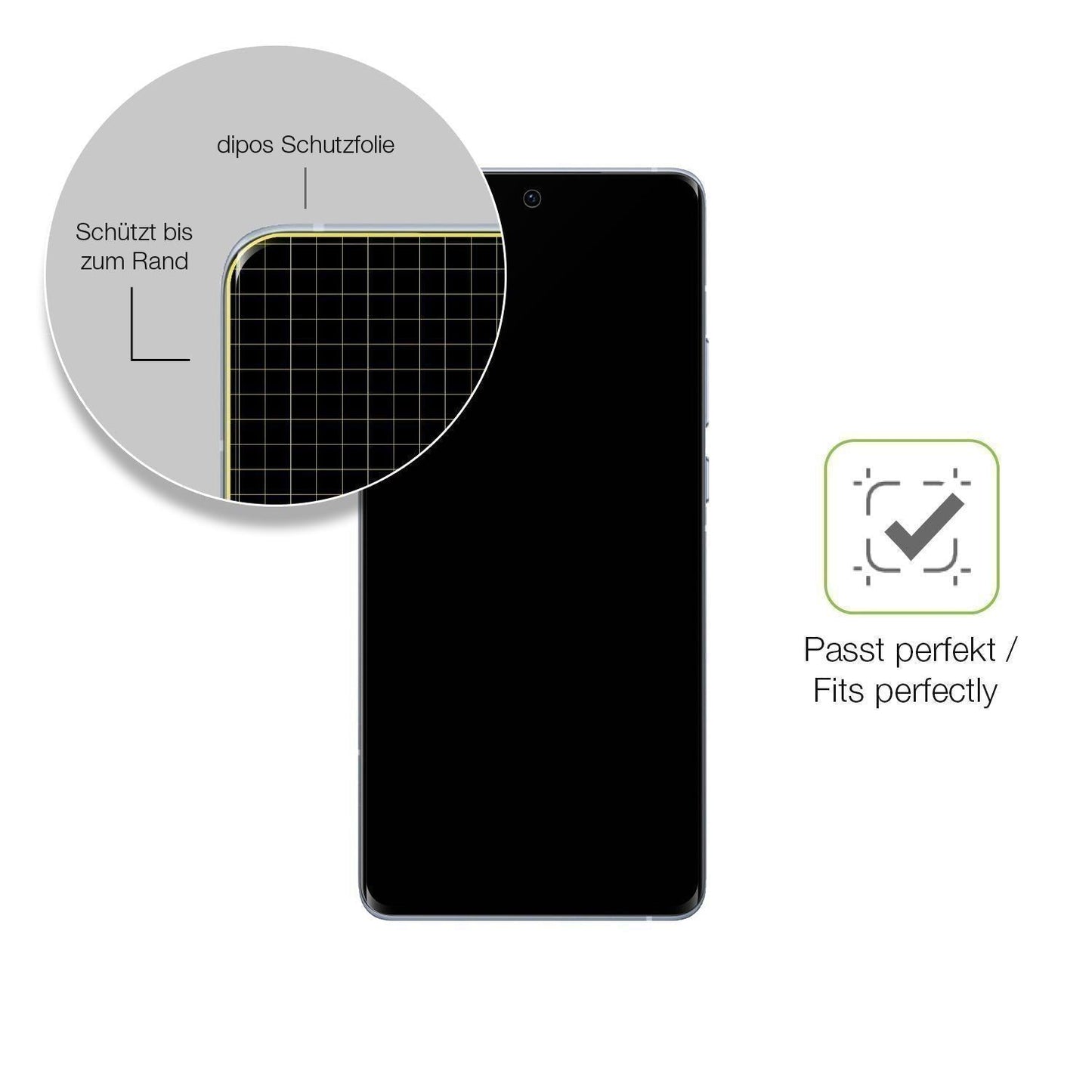 2x Full Cover Schutzfolie matt für Vivo X60 Pro Pl (6)
