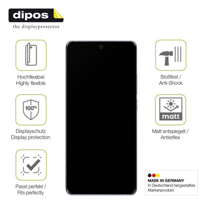 2x Full Cover Schutzfolie matt für Vivo X60 Pro Pl (7)