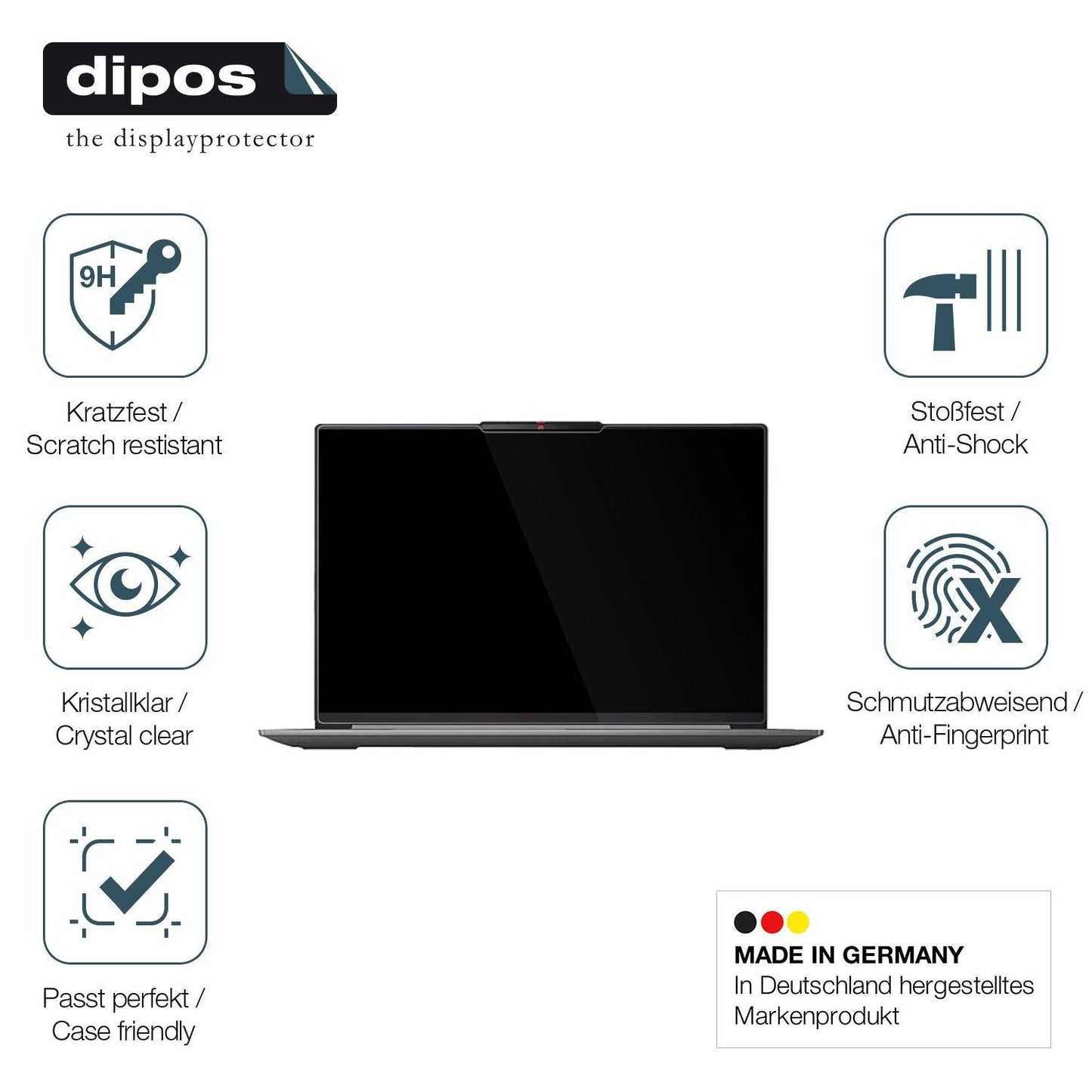 2x 9H Schutzfolie für Lenovo IdeaPad Slim 5i Gen 1 (7)