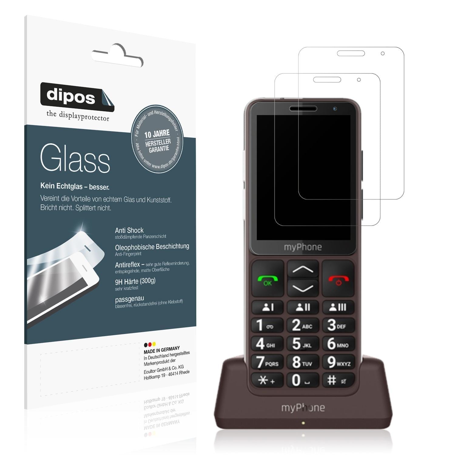 2x 9H Schutzfolie matt für myPhone Bueno LTE Panze (1)