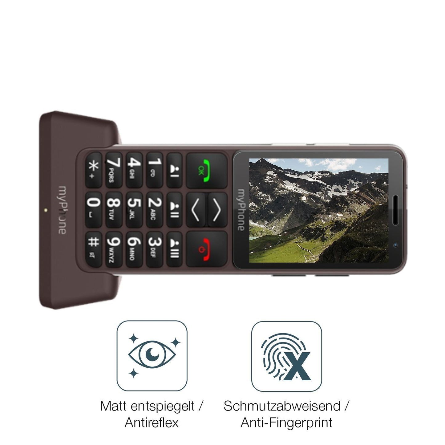 2x 9H Schutzfolie matt für myPhone Bueno LTE Panze (5)