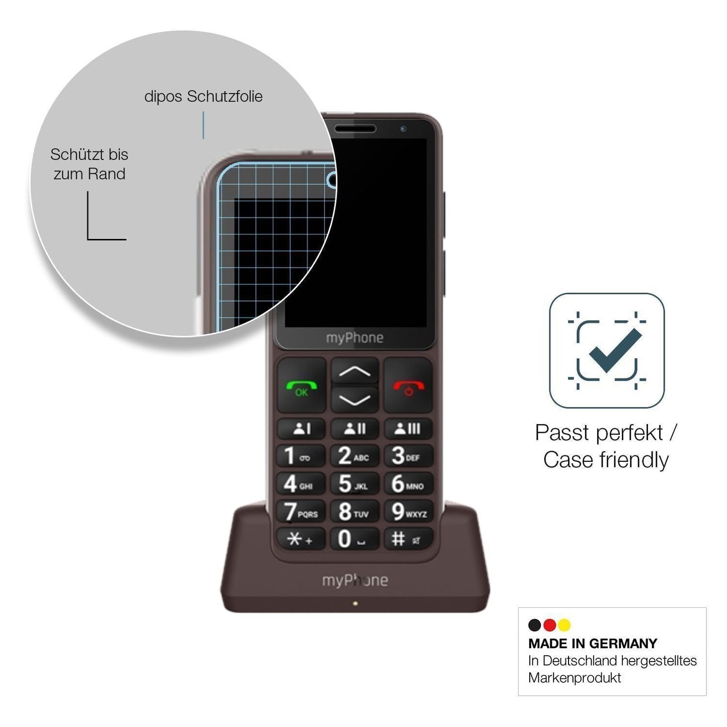 2x 9H Schutzfolie matt für myPhone Bueno LTE Panze (6)