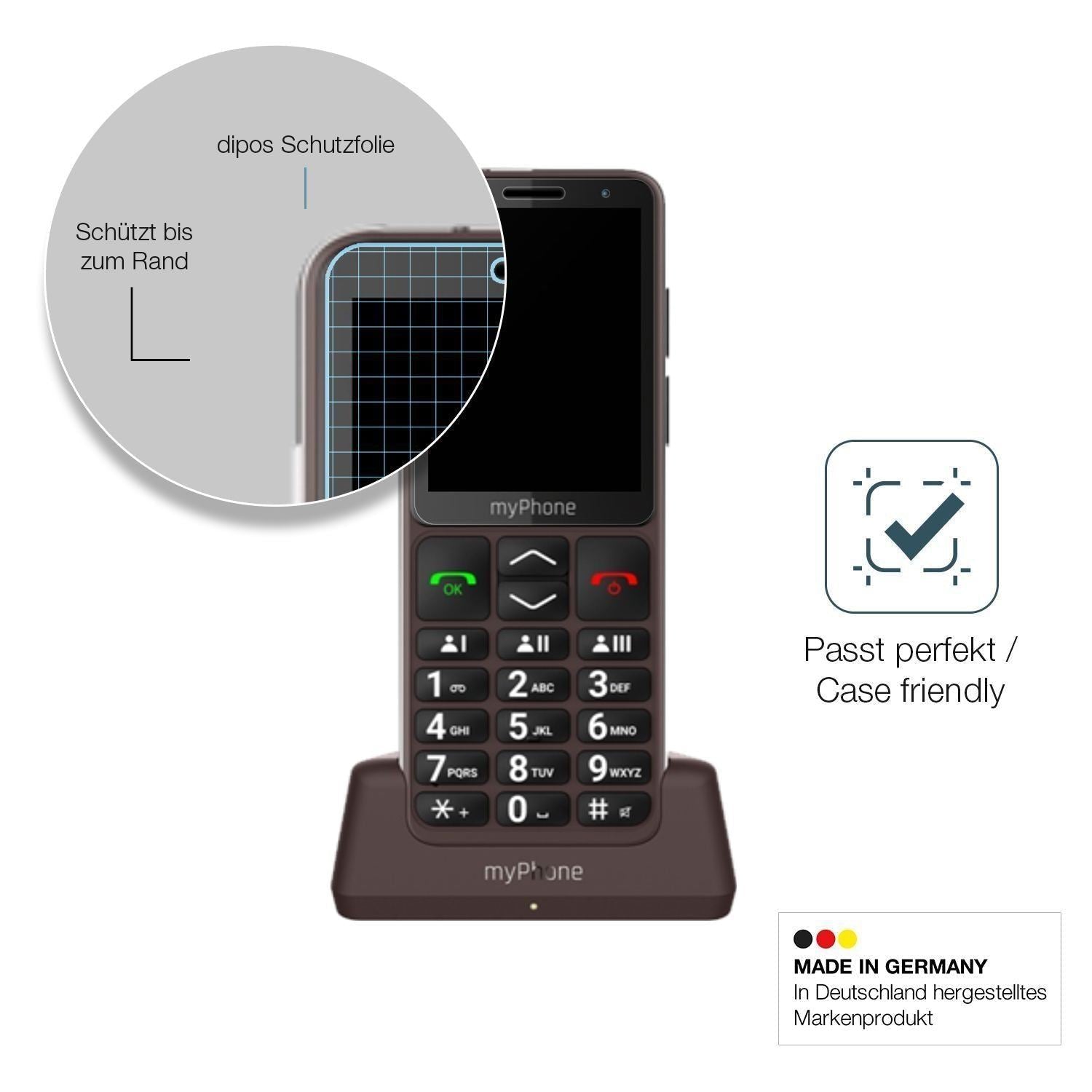 2x 9H Schutzfolie matt für myPhone Bueno LTE Panze (6)