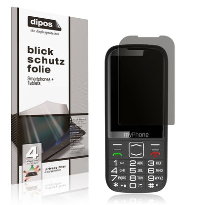 Blickschutzfolie für myPhone Harmony LTE matt Schu (1)