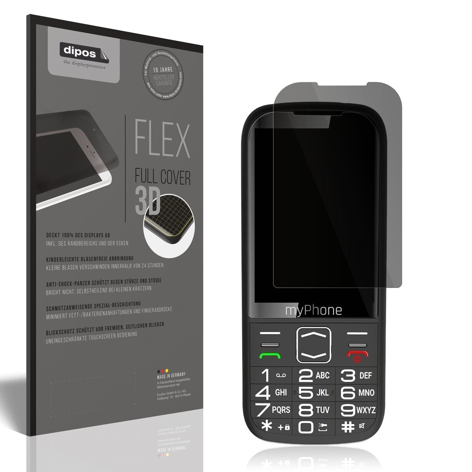 Full Cover Privacy Blickschutzfolie für myPhone Ha (1)