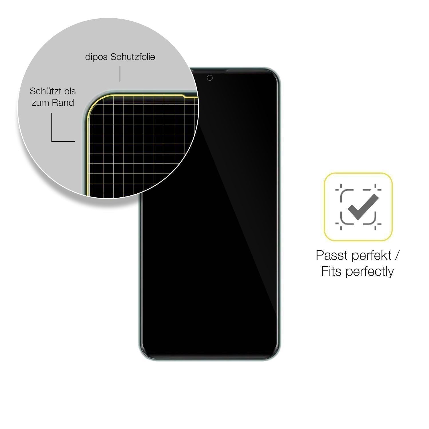 2x 3D Full Cover Schutzfolie für I Kall K450 Pro (6)