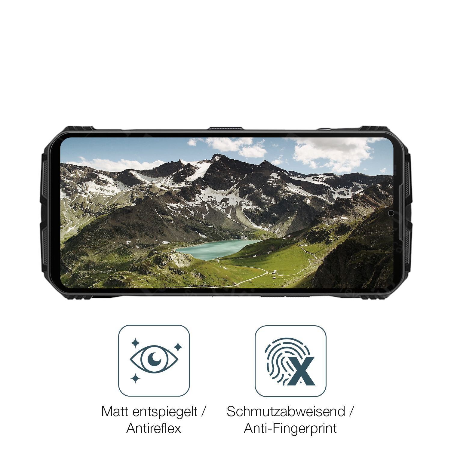 2x 9H Schutzfolie matt für Doogee V Max S Panzerfo (5)