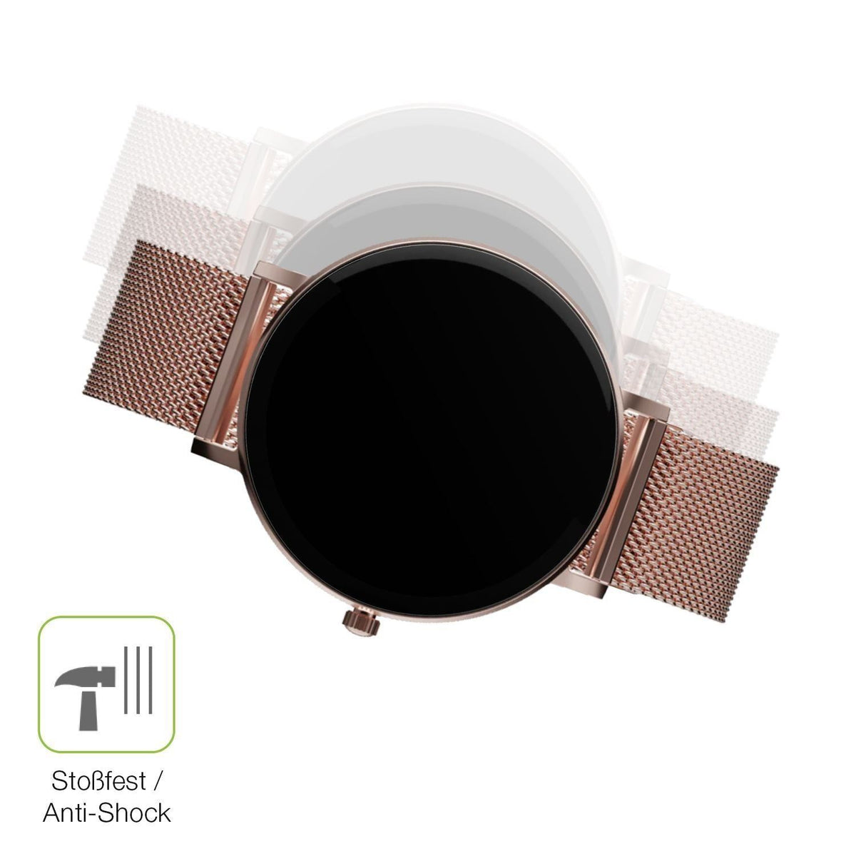 2x Full Cover Schutzfolie matt für ZenWatch Venice (4)