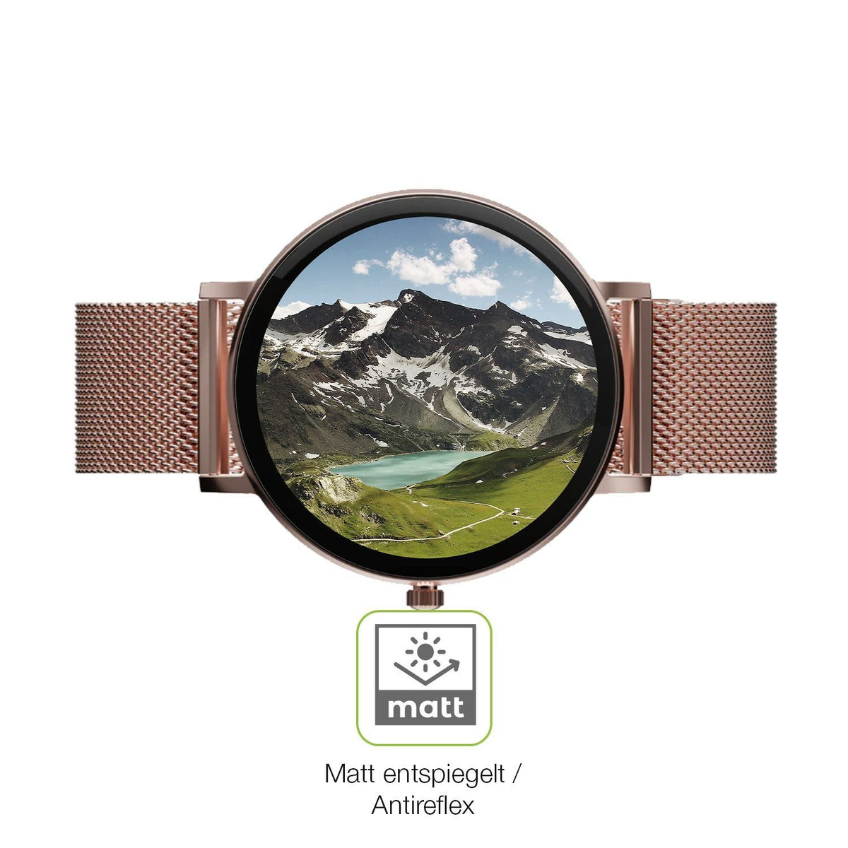 2x Full Cover Schutzfolie matt für ZenWatch Venice (5)