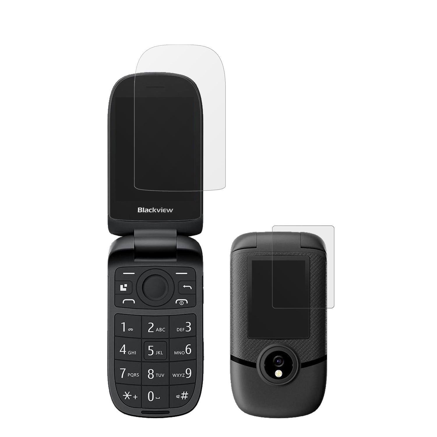 4x Schutzfolie matt für Blackview N2000 Flip Displ (2)