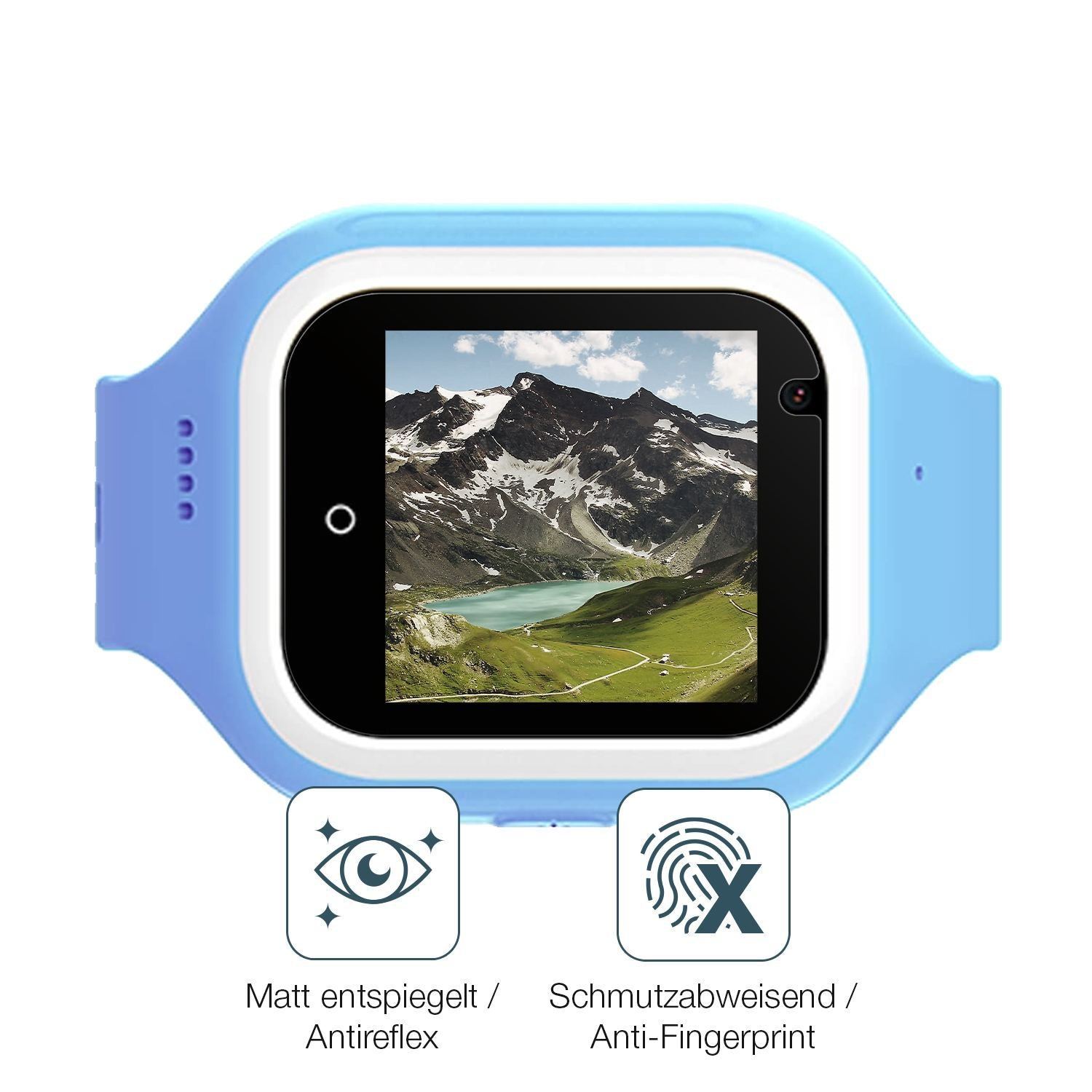 2x 9H Schutzfolie matt für SaveFamily Iconic Plus  (5)