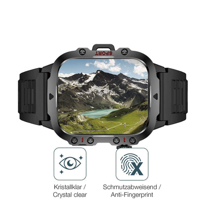 2x 9H Schutzfolie für Sanorum QX11 GR 1.96 Zoll Pa (5)