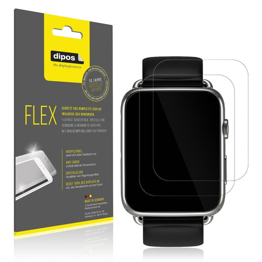 2x 3D Full Cover Schutzfolie für Smartwatch DM20 1 (1)
