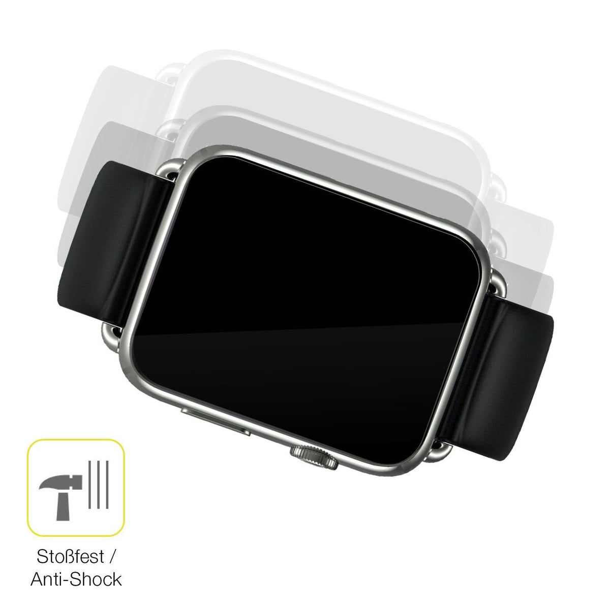 2x 3D Full Cover Schutzfolie für Smartwatch DM20 1 (4)
