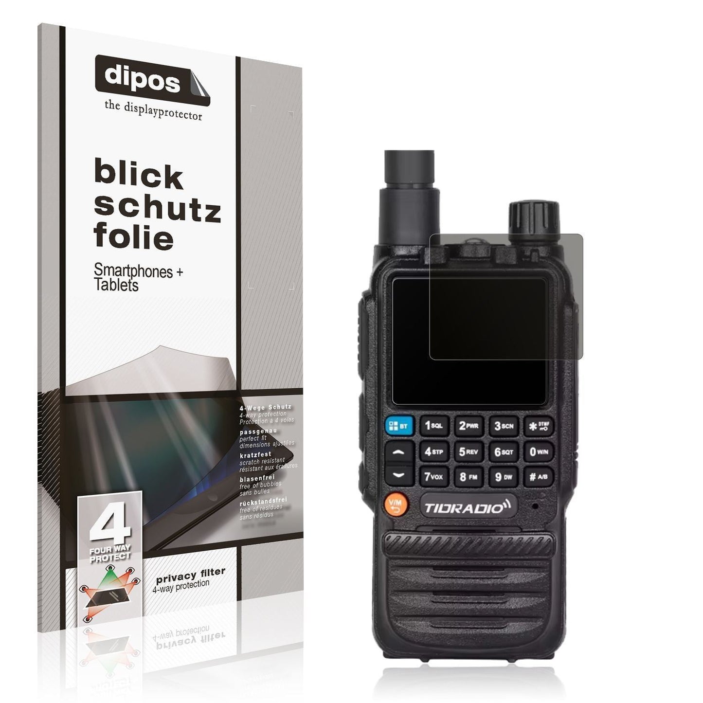 Blickschutzfolie für Tidradio TD-H3 matt Schutzfol (1)