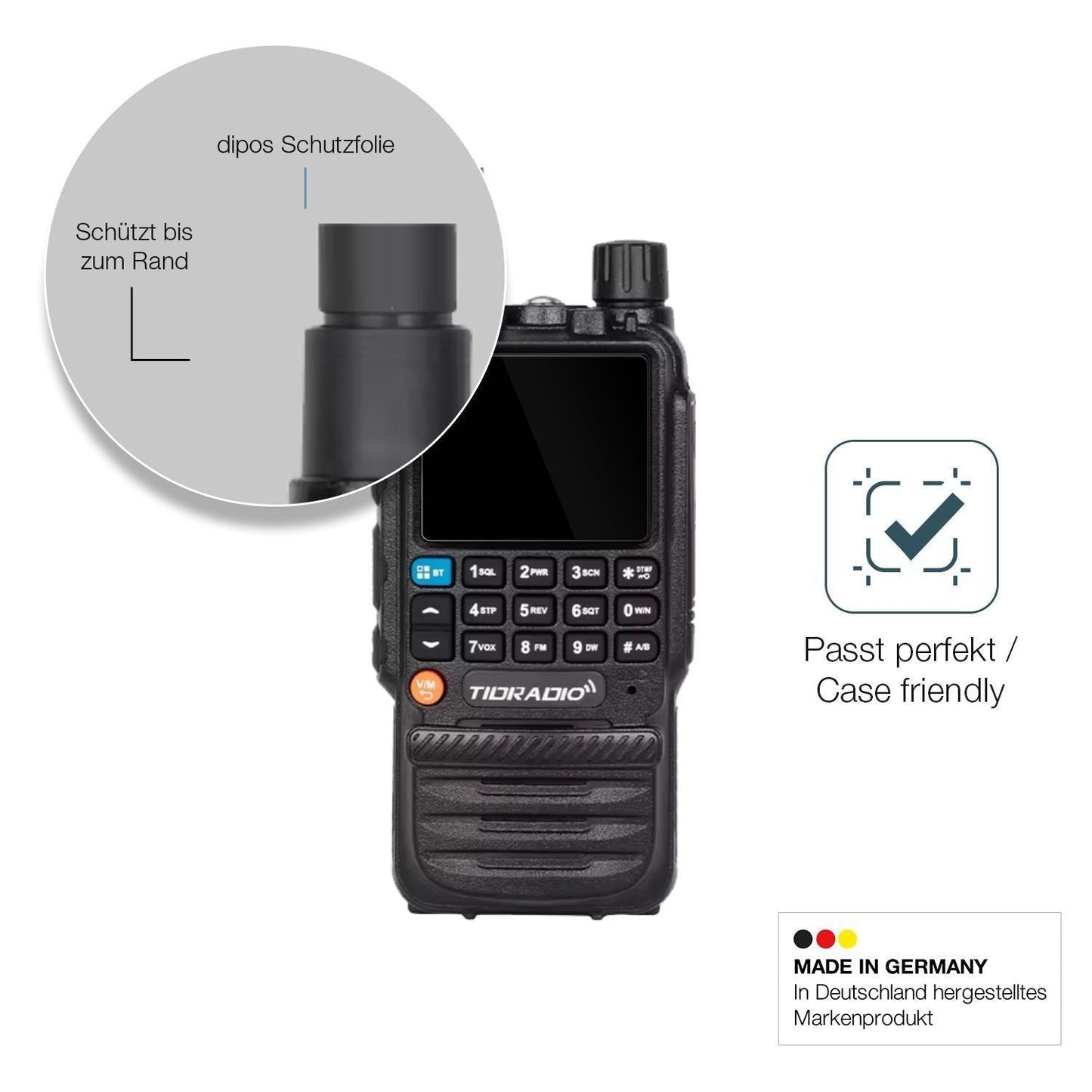 2x 9H Schutzfolie für Tidradio TD-H3 Panzerfolie (6)
