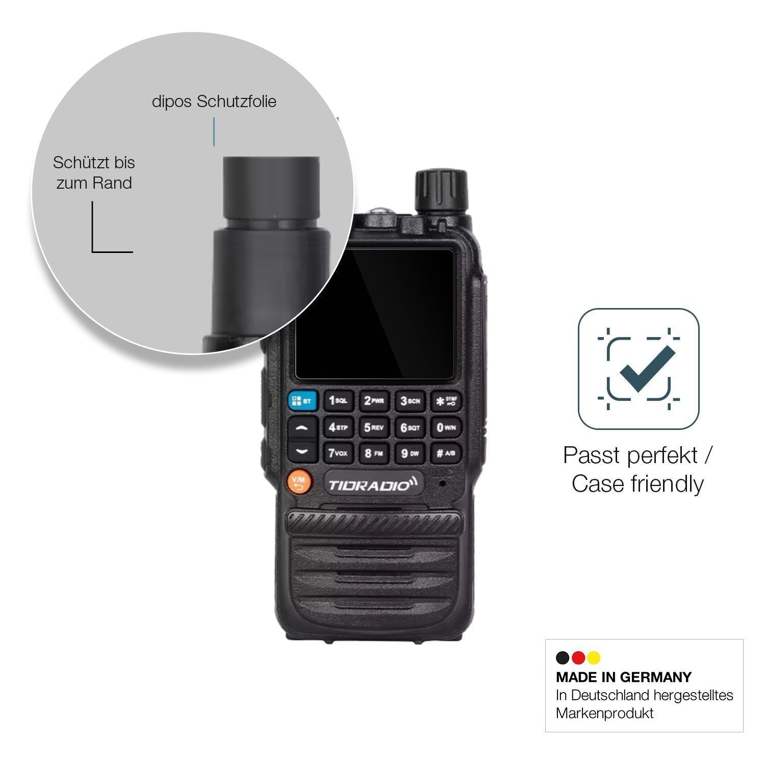 2x 9H Schutzfolie für Tidradio TD-H3 Panzerfolie (6)