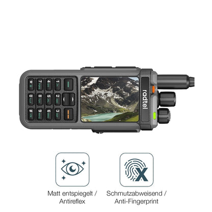 2x 9H Schutzfolie matt für Radtel RT-880 Panzerfol (5)