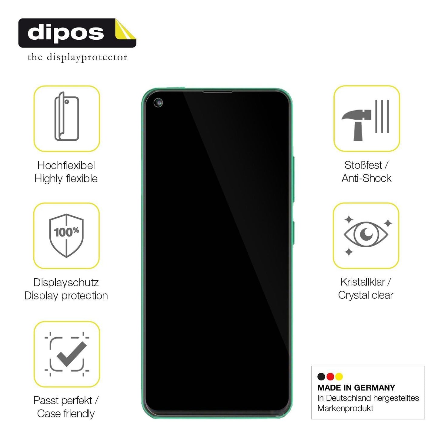 2x 3D Full Cover Schutzfolie für Walton Primo RX8 (7)