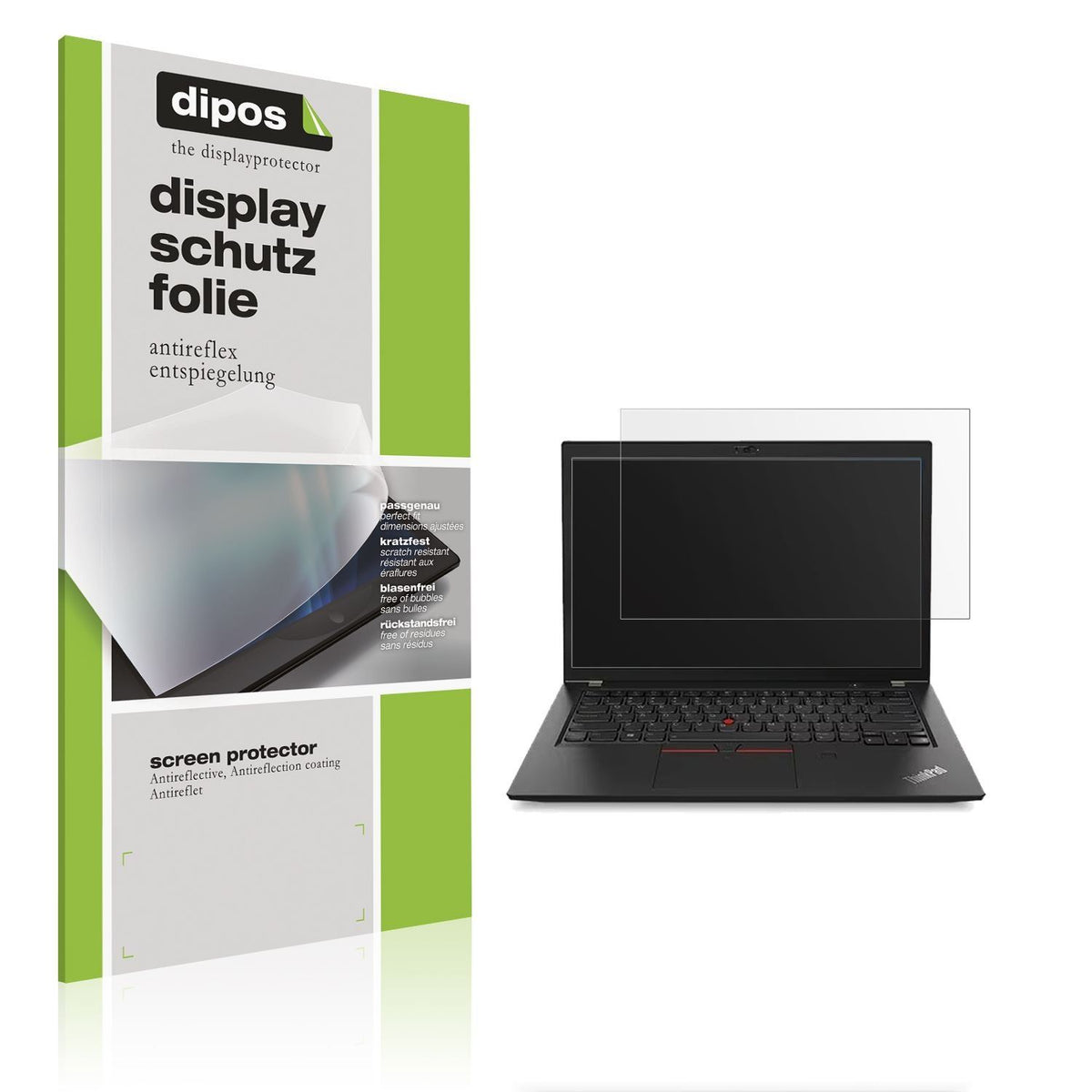 2x Schutzfolie matt für Lenovo ThinkPad T480s Disp (1)