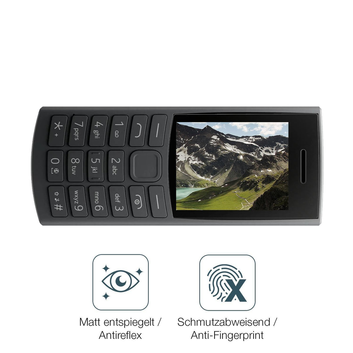 2x 9H Schutzfolie matt für Nokia 105 2G Edition 20 (5)