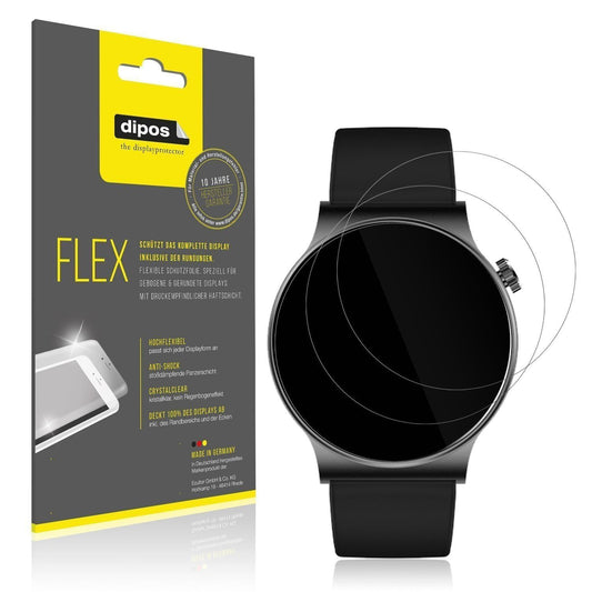 2x 3D Full Cover Schutzfolie für OOQE Watch CS PRO (1)