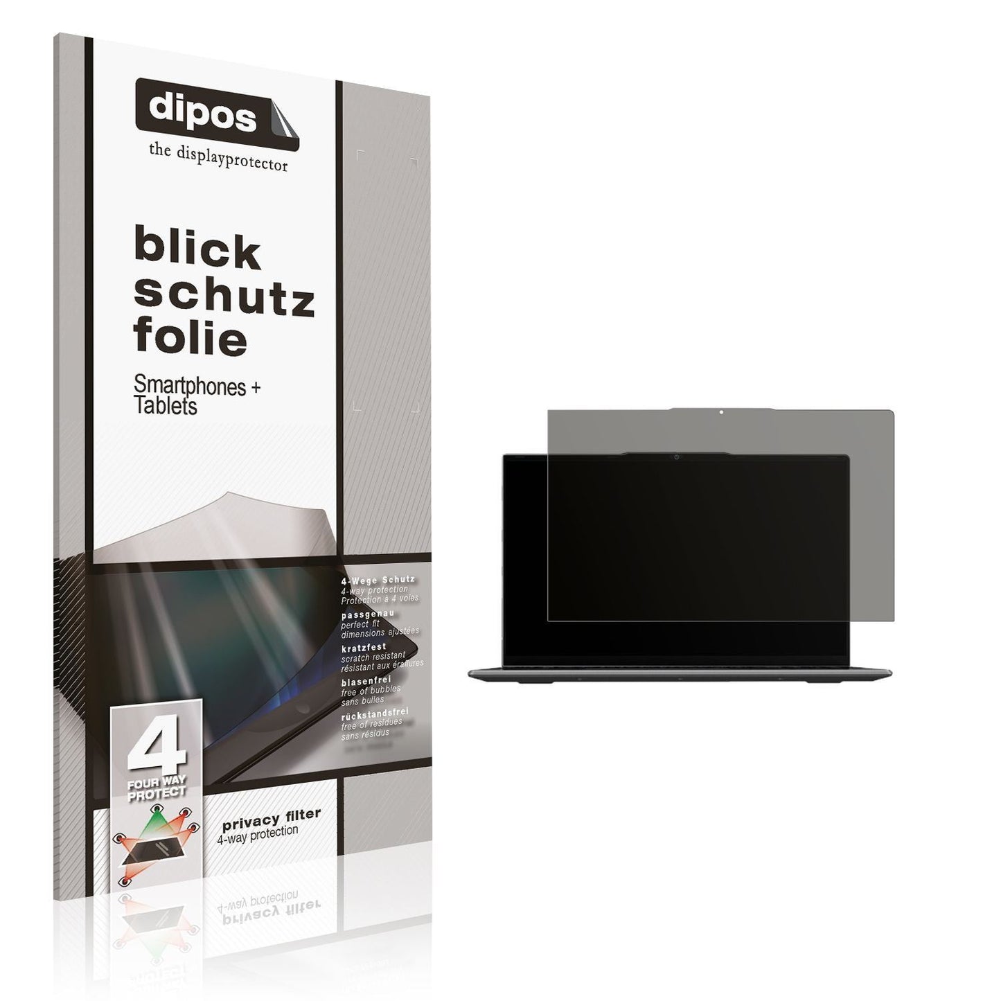 Blickschutzfolie für BMAX X15 Pro 15.6 Zoll matt S (1)